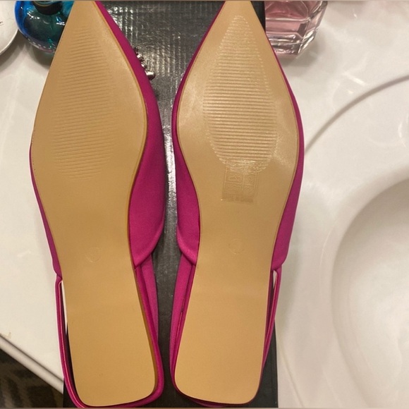 Rhinestone decor point toe slingback flats - Picture 5 of 5